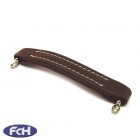 Brown Leather Look Strap Handle 